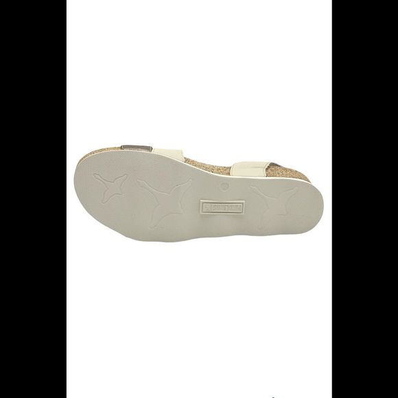 Pikolinos Leather Ankle Strap Sandals Mahon Stone - Medium - Picture 4 of 5